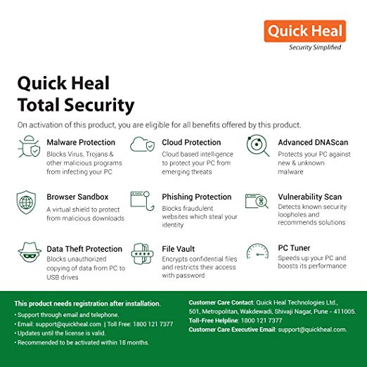 Quick heal total security setup